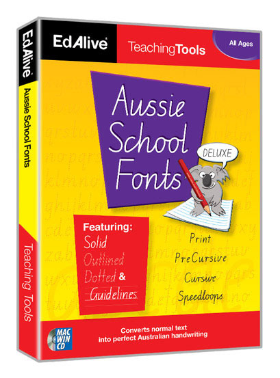 Aussie School Fonts Deluxe School Version 2 users